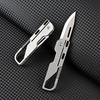 D2 Blade Titanium Alloy Folding Knife With KeyChain Pendant High Hardness EDC Pocket Knife Outdoor Camping Equipment Tool Gift