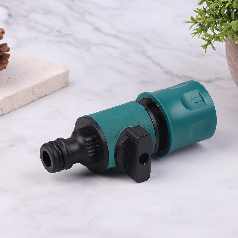 Gartenschlauch Inline-Wasserhahn Absperrventil Fitting 16Mm Joint Bewässerung Bewässerung Schnellverbinder Mit Ventil Garten Gadget