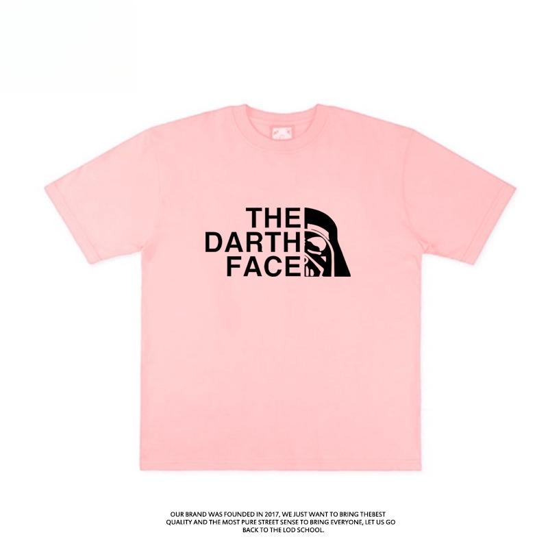 THE DARTH FACE Star Wars Fun Short Sleeve T-shirt Summer Pure Cotton Half Sleeve Trendy Niche Design