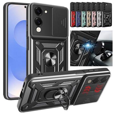 Husă Armură Pentru Vivo Y29S 5G Y19S Y04 4G Husă Protecție Obiectiv Cu Inel Suport Magnetic Coque Fundas Capa