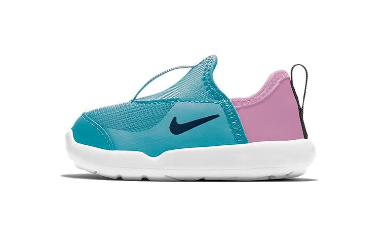 

Nike Lil Swoosh Abrasion Resistant Low top Sports Casual Shoes Blue Pink Infant And Toddler AQ3113-407 23.5