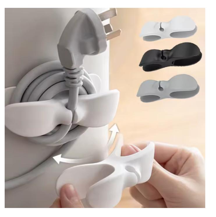 2026 Kitchen Storage Wire Winder Household Traceless Plug Fixed Power Cord Organizer Wire Cable Management Home Storage Tools