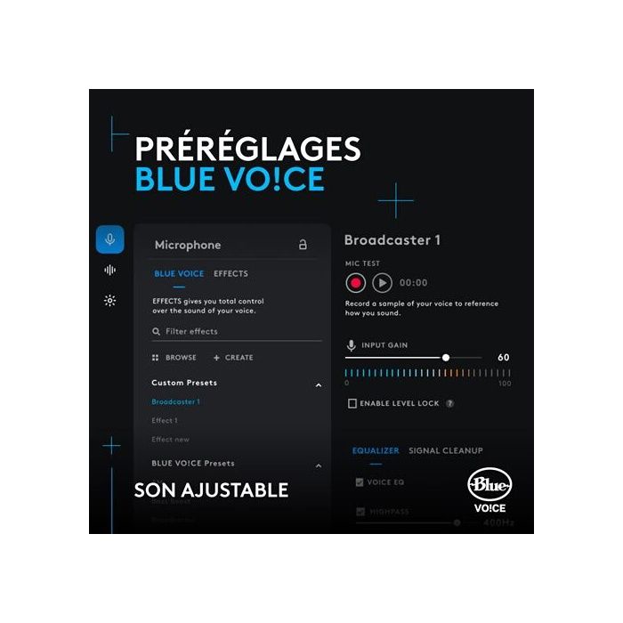 Microphone Logitech G Yeti Orb Gaming RVB À Condensateur Avec LIGHTSYNC Pour PC/Mac - Noir