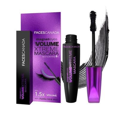 FACES CANADA Magneteyes Volume Xtreme Mascara - Svart, 8g | Förlänger Ögonfransarna | Vattentät | Snabbtorkande | Långvarig | Lättviktig