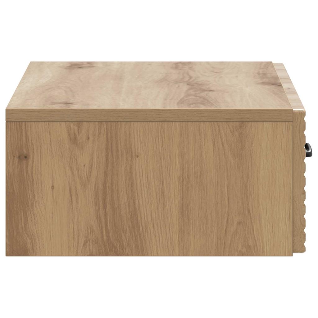 Wall Mounted Side Table Artisan Oak 59 X 34.5 X 17 Cm