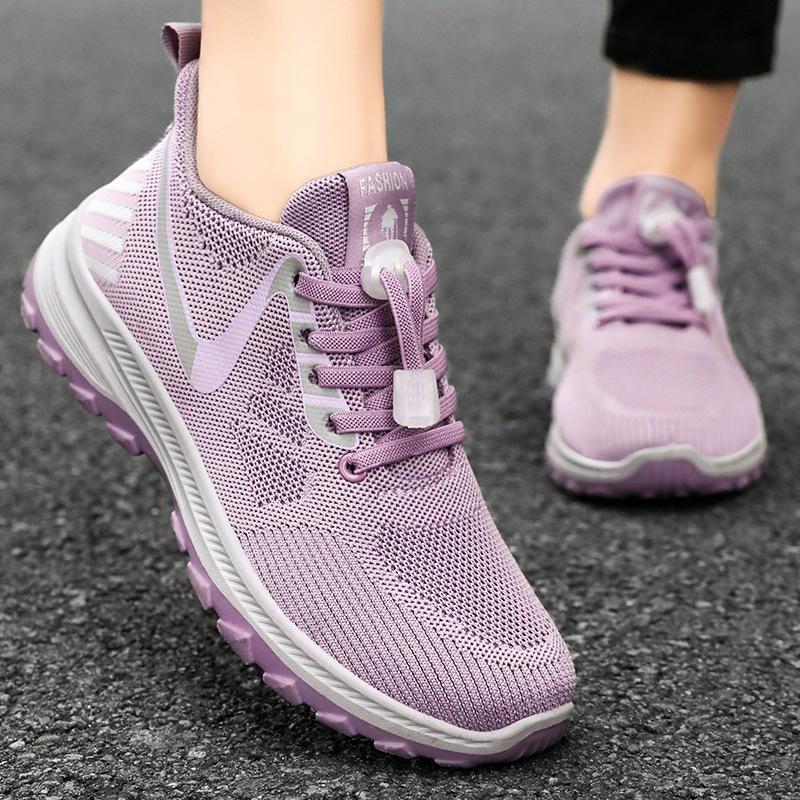 

Women s shoes new walking shoes summer breathable mesh single shoes outdoor shock absorption casual shoes soft sole comfortable sports shoes 41