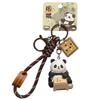 Kawaii Panda Keychain Chinese Style Car Key Ring Creative Panda Dolls Pendant  Key Decor
