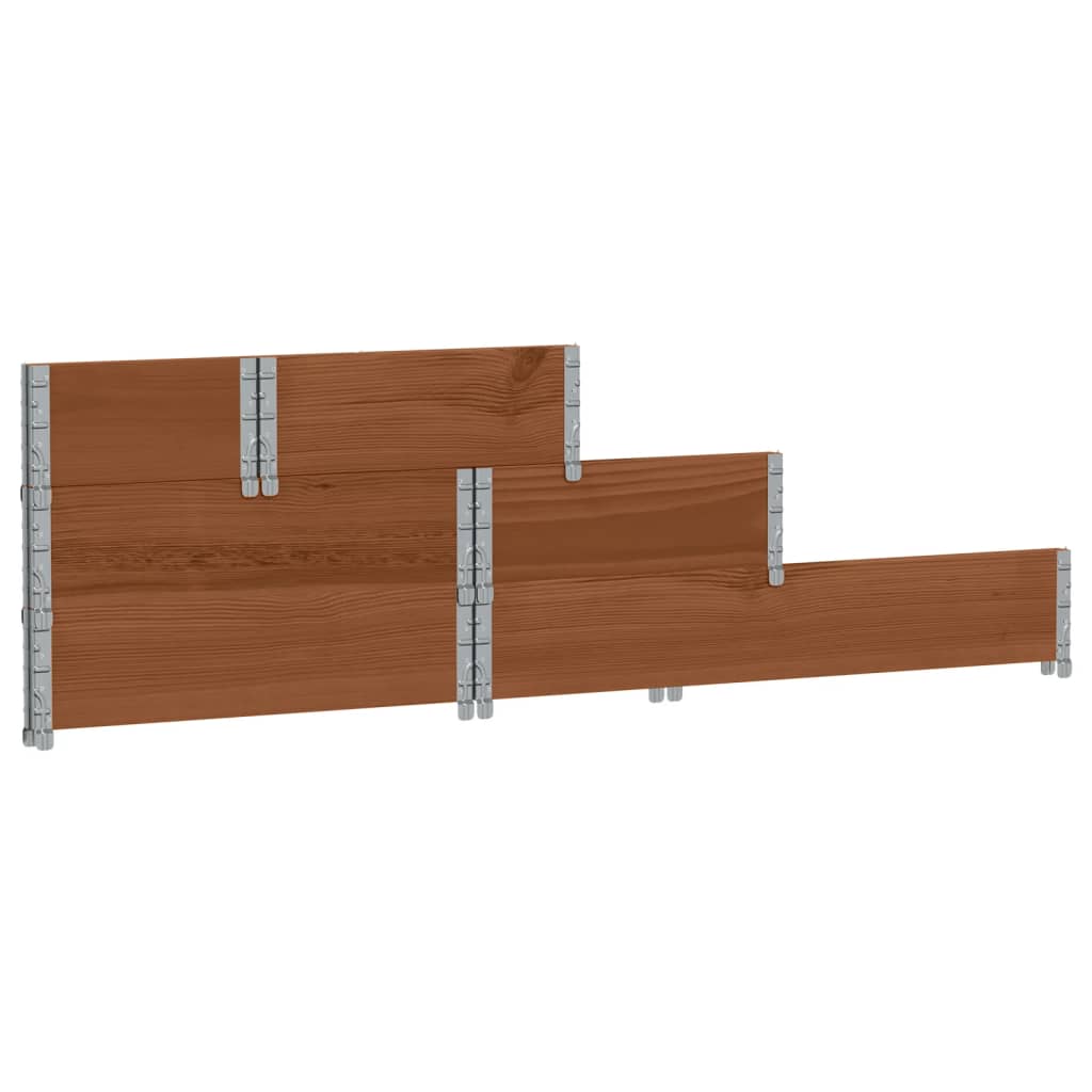Vidaxl 3-Tier Raised Planter, Brown, 120X80 Cm, Pine