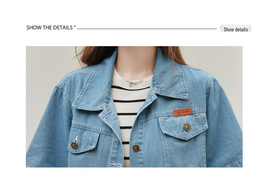 Sun Yi 2026 Women's Casual Short Sleeve Denim Shirt