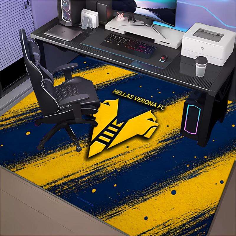 1PC Hellas-Verona Football Club Floor Mat for Living Room, Game Rooms, Office, Bedroom, Office Floor Mat Playful Design, Christmas fan gifts