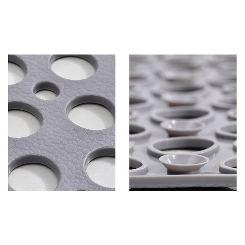 Badezimmer Anti-Rutsch Duschmatte mit Abflusslöchern & Saugnäpfen Rutschfeste Badematte für nasse Böden Schnelltrocknende Badezimmerbodenmatte