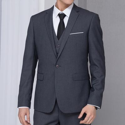 Yousheng Men Formal Blazer Single Button Lapel Suit Jacket Solid Color Business Blazer for Daily Wear Date Parties Weddings