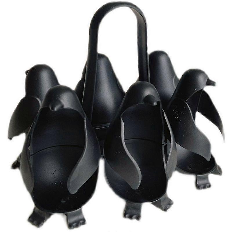 This 3-in-1 egg rack can be used for cooking, storing, and holding eggs. The penguin-shaped egg cooker can make soft-boiled or hard-boiled eggs and ho