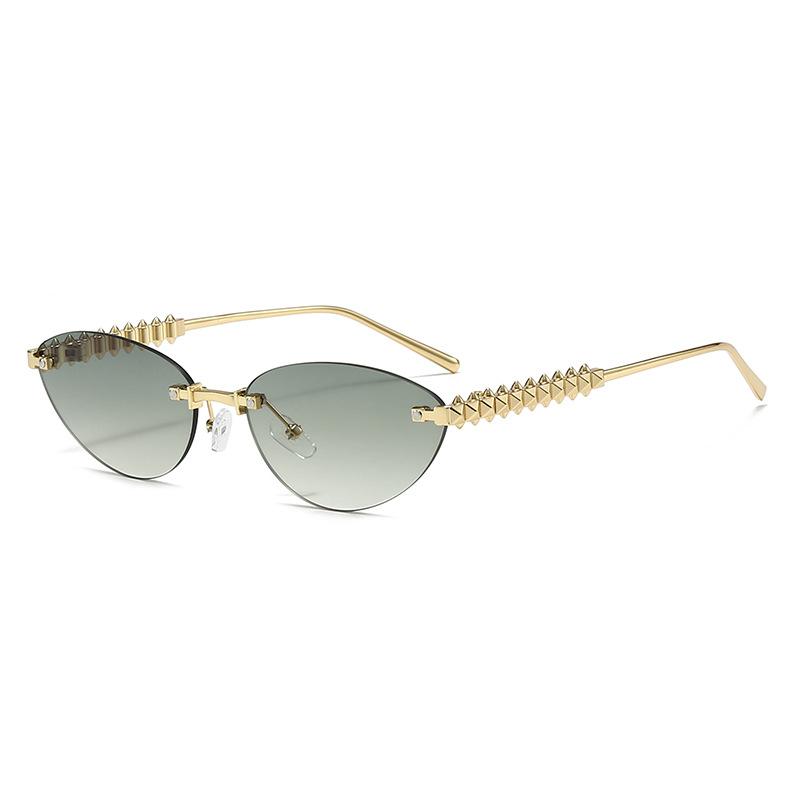 New Vintage Elliptic Sunglasses Women Men Round Sun Glasses Female Oval Eyewear Oculos De Sol for Male Female Cat Eye Eyeglasses
