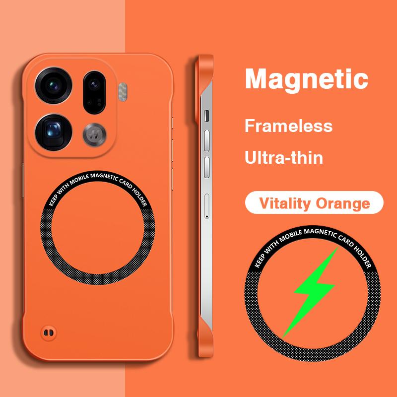 

Magsafe Magnetic Phone Case for OPPO Find X9 Pro X9Pro 5G Armor Ultrathin Frameless Original Hard PC Anti-fingerprint Back Cover OPPO Find X9 Pro