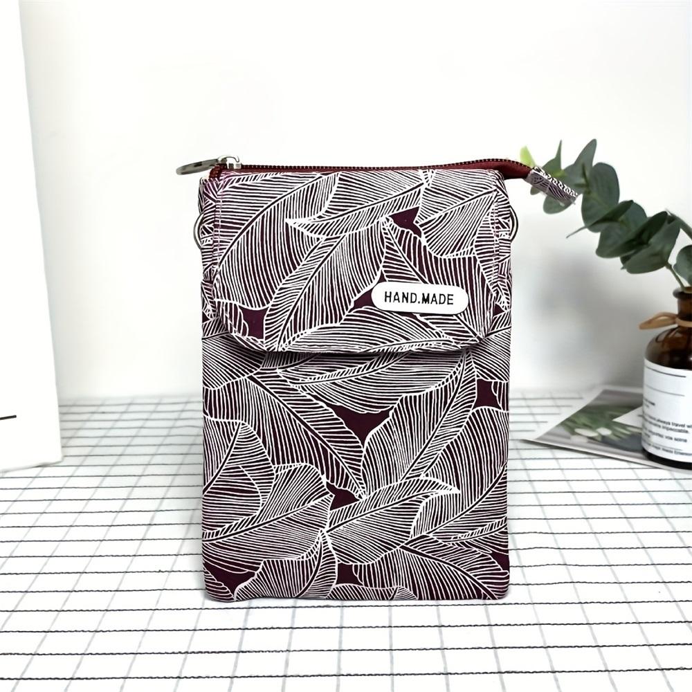 Casual Floral Print Crossbody Phone Bag - Shoulder Handbag & Wallet Purse