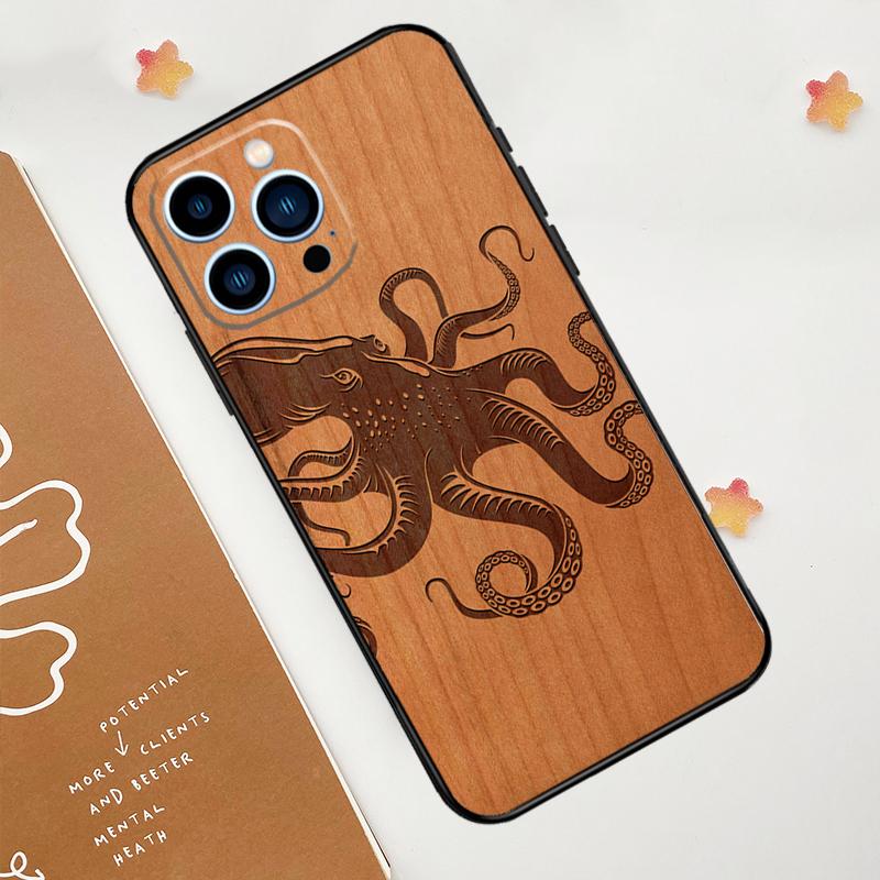Turtle Elephant Dragon Wood Phone Case For iPhone 17 Pro Max 14 13 12 11 15 16 Pro Max mini 16 Plus 16e 17 Air Funda