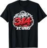 314 St. Louis Arch Skyline Graffiti Hip Hop T-Shirt