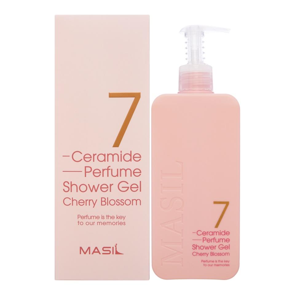 

MASIL 7 CERAMIDE PERFUME SHOWER GEL CHERRY BLOSSOM Парфюмированный гель для душа с керамидами и ароматом цветка вишни