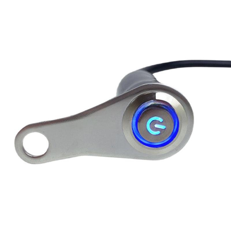 Waterproof Light Switch Motorbike LED Motorcycle Switch  12V Handlebar Headlight Fog Spot Light on Off Switch синий