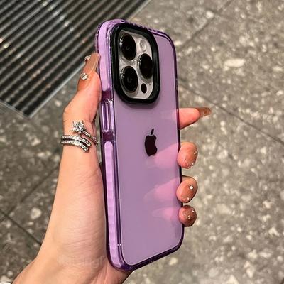 Luxuriöse transparente Hülle für iPhone 15 14 13 12 11 Pro Max 7 8 Plus X Xs Max XR Stoßfeste, klare, weiche TPU-Abdeckung