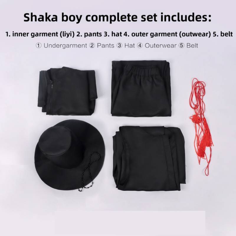 Kpop Demon Hunters Shaga Boy Cosplay Costume Polyester Fabric For Anime Role Play