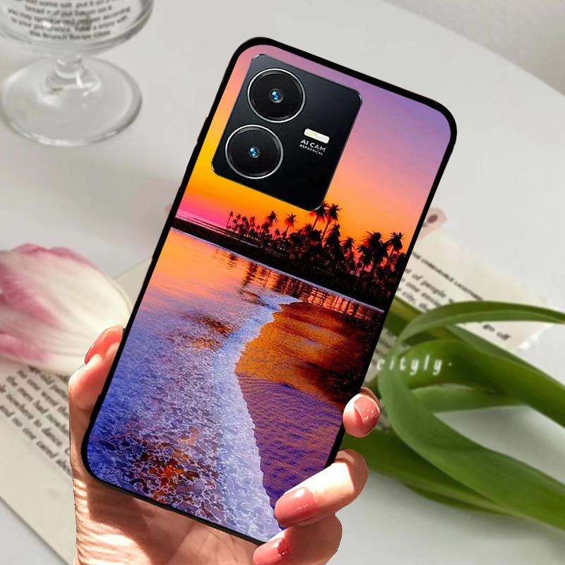 Pro Vivo Y22S 2022 Pouzdro Nárazuvzdorné Měkké TPU Silikonové Kryt Telefonu Pro Vivo Y22 Y 22 V2207 Y22S V2206 Funda Capa Kreslený Vivoy22