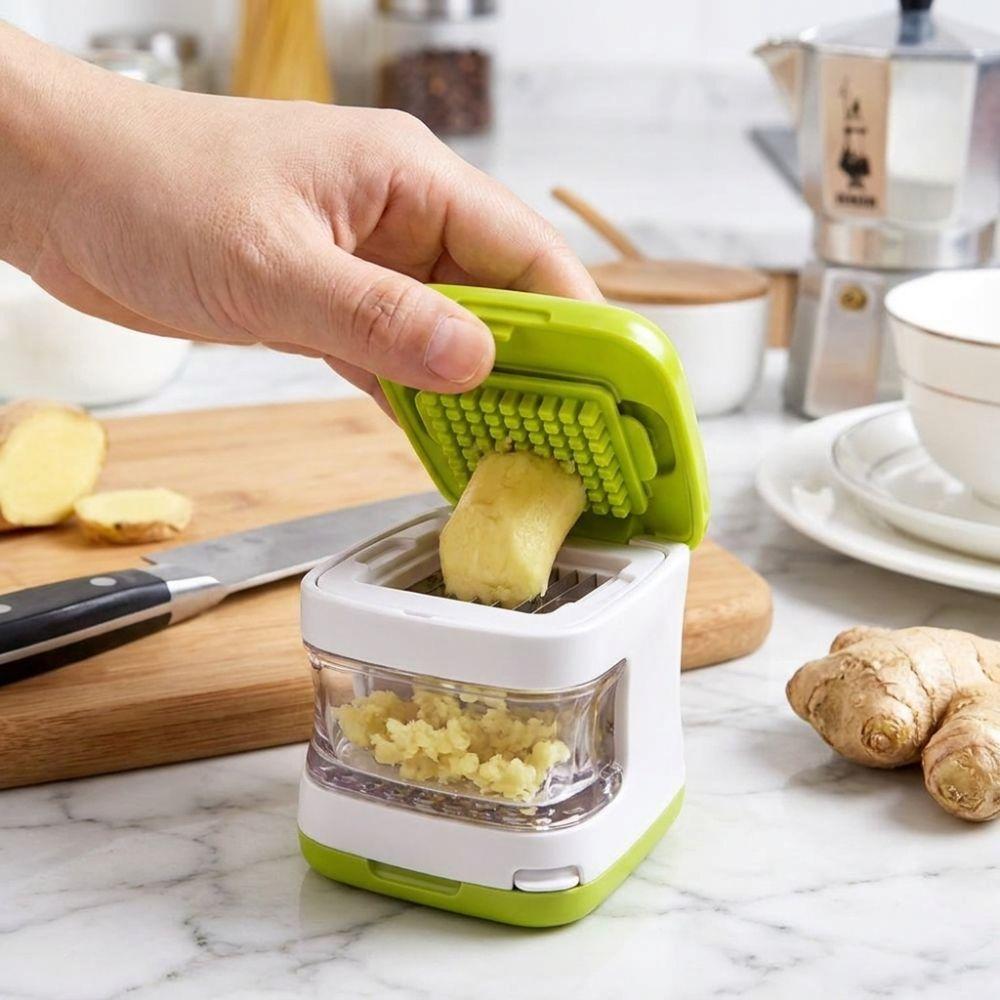 Plastic Double Sided Press Garlic Masher Portable Ginger Slicer Garlic Chopper Cooking