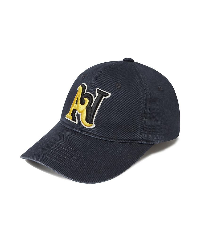 BEYOND CLOSET [Collection Line] Heritage Logo Washed Chino Cap Navy