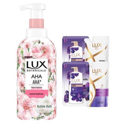 LUX Botanical Cherry Blossom Body Wash & Shampoo Set