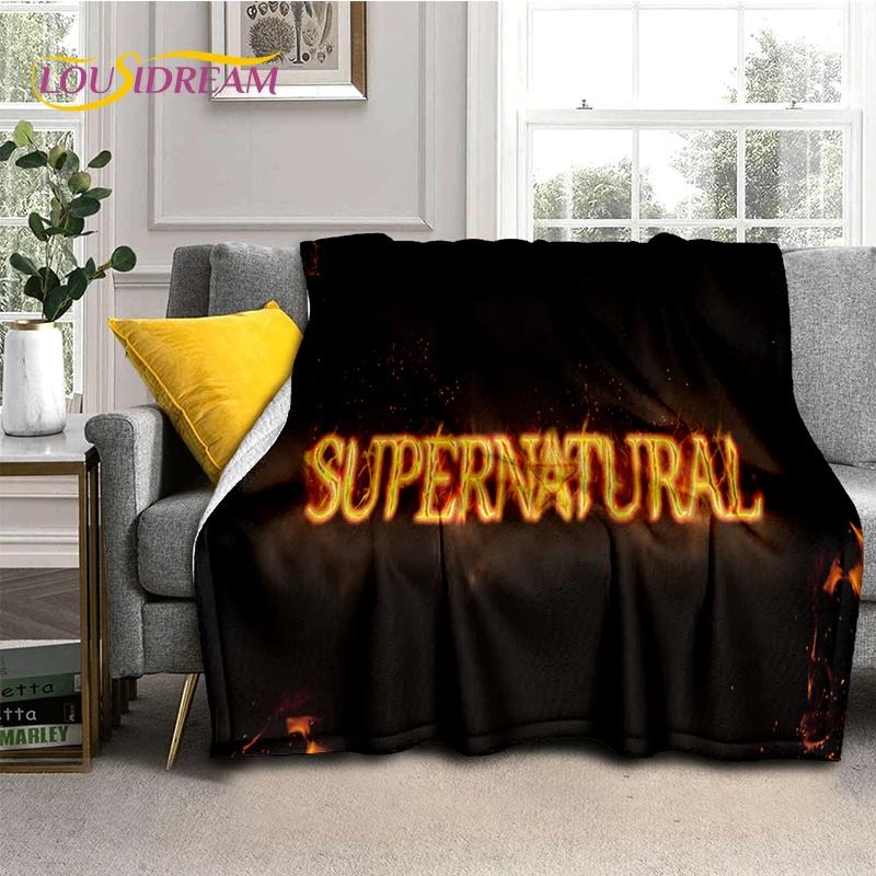 3D SPN Supernatural Zeichen Dean Sam Decke, Weiche Überwurfdecke für Zuhause Schlafzimmer Bett Sofa Picknick Reise Büro Abdeckung Kindergeschenk
