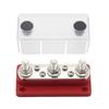 300A Bus Bar 48V Power Distribution Block 3/8 Studs Bus Bar Board 3+4 Way for RV Marine Boat for Vehicle Car Automobile Caravan