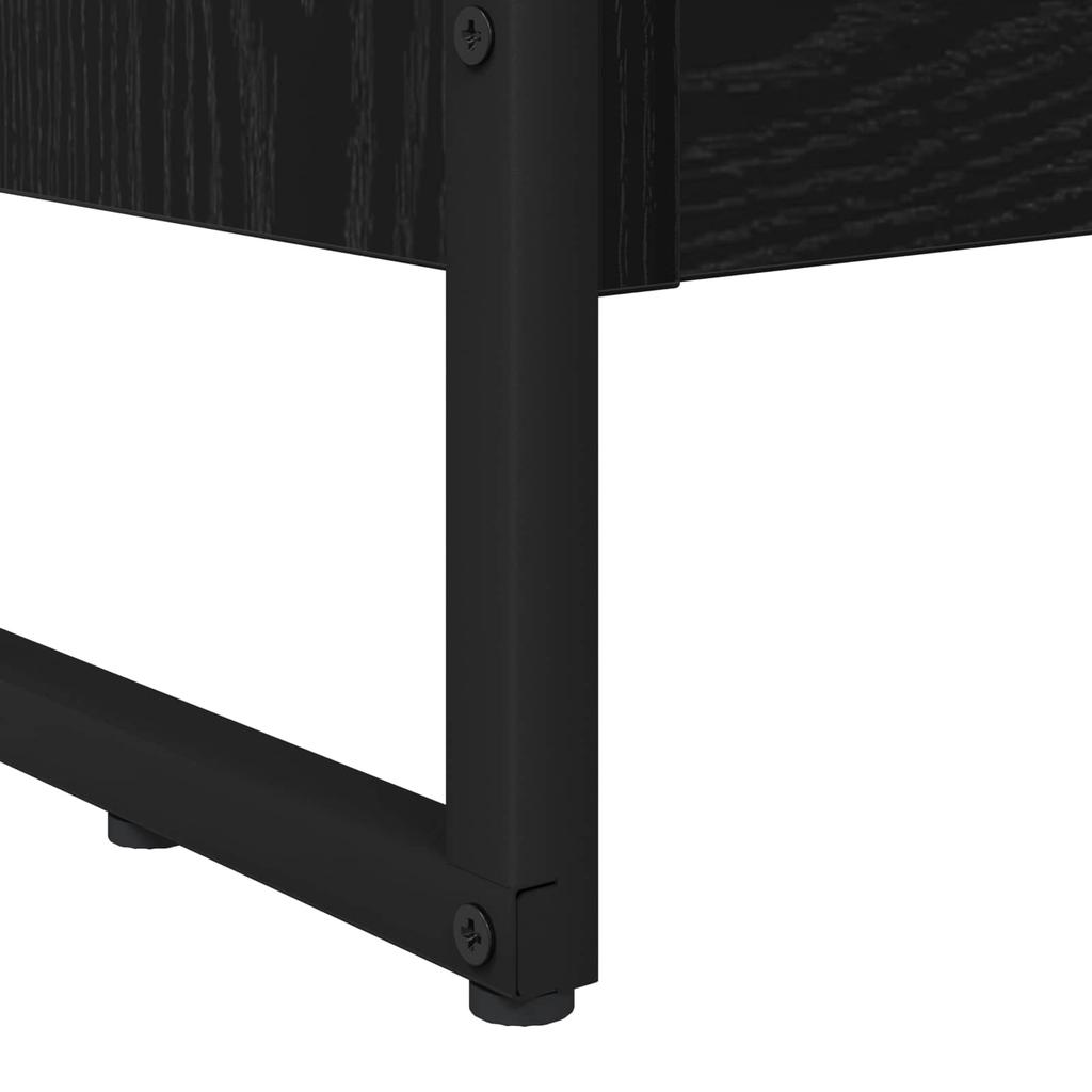 Bookshelf Black Oak Effect 60 x 30 x 155 cm Particleboard