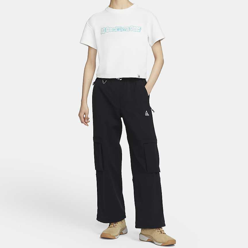 Nike ACG Dri-FIT ADV Comfortable Soft Breathable Quick-Dry Short Sleeve T-Shirt Women Tops Mountain-White FN1957-121