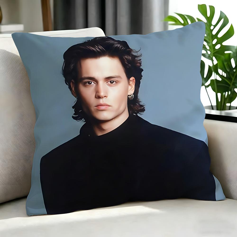 Film Johnny Depp Kissenbezug Kissenbezug Set 4 Stück 50x50 45x45 40x40 Kissenhülle Dekorativ Sofa Heimdekoration