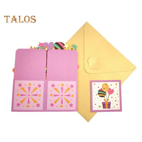 Happy Birthday Pop-Up Card 3D Birthday Gift Box for Women Men Foldable Celebration Greeting Card for Mom Daughter Friend Niece Dad