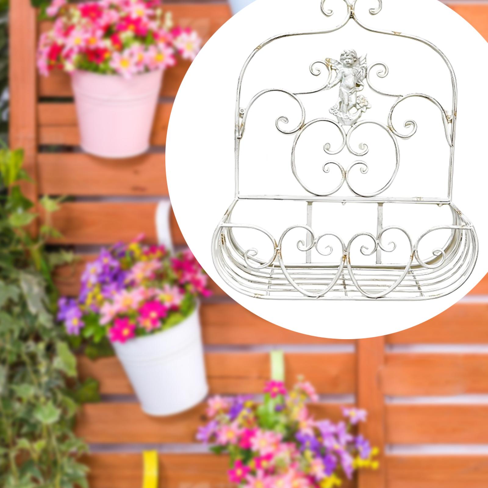 

Стойка для хранения цветочных горшков, износостойкое украшение, практичная настенная полка для цветочных горшков, настенная полка для растений на подоконнике в офисе