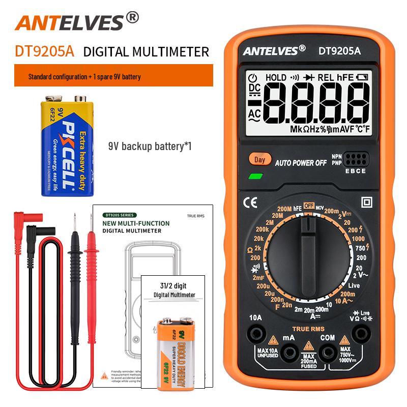 DT920 High-Precision Digital Multimeter with Smart Anti-Burn Feature for Electricians