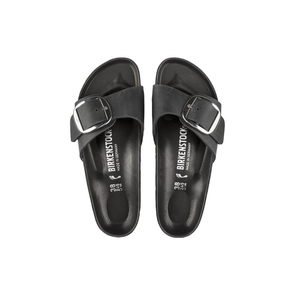 Birkenstock Top Layer Cowhide Casual Comfortable Fashion Sandals Women sandals Black 1006522