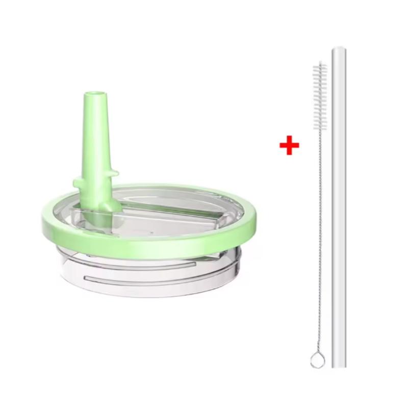 40oz Flip Straw Leak Proof Lid for 2.0 Tumbler Lid Replacement for Stanley Cup Accessories Straw Cover Cleaning Brush with Straw