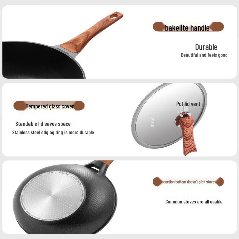 COOKER KING Non-Stick Stir-Fry Pan