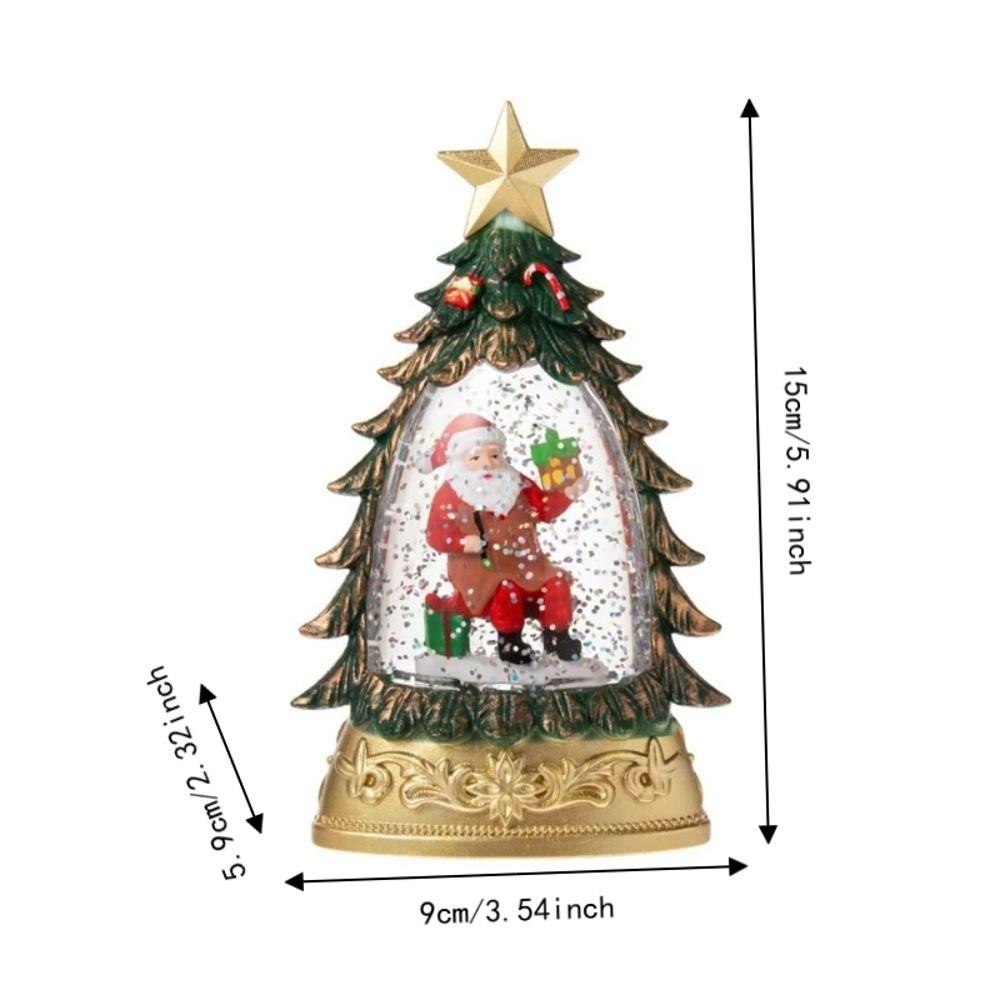 Floating Snowflakes Lighted Water Lantern Battery Operated Lantern  Desktop Ornament