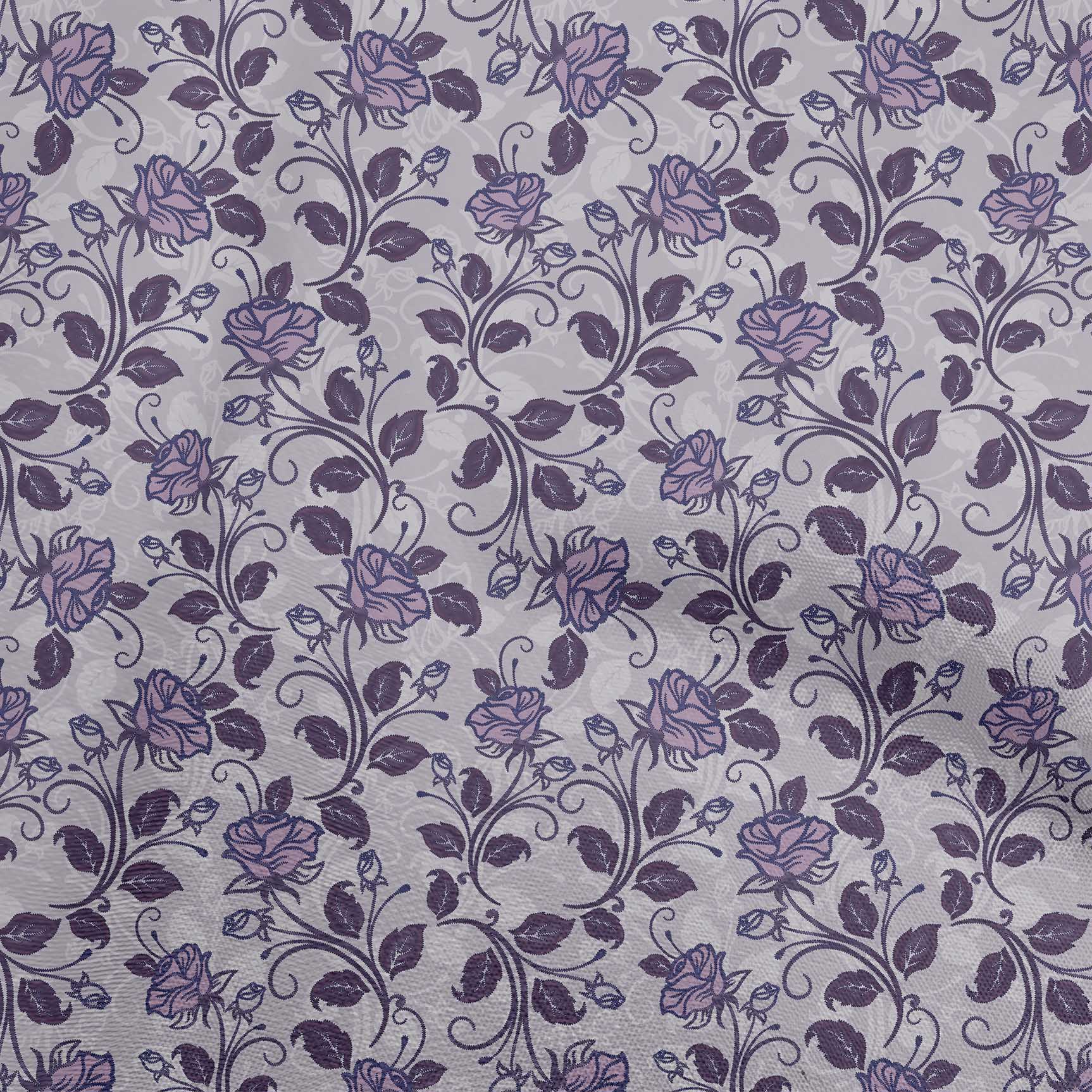 

OneOone Cotton Flex Grey Тканина в крапку Квіткові швейні ремісничі проекти Принти на тканині 40 дюймів 42 Inch Wide - Viscose Chiffon фіолетовий