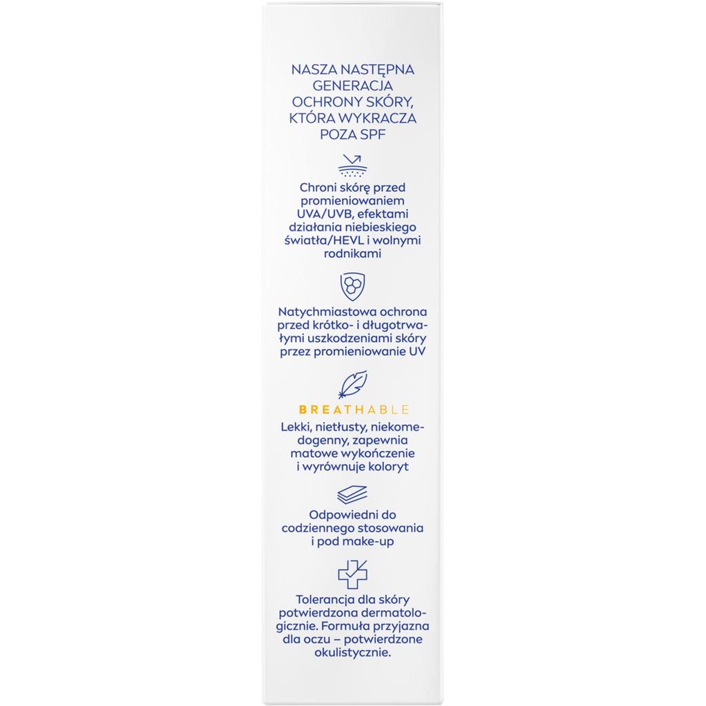 Nivea Sun Uv Face Mattifying Face Cream Light Spf50+ Pa++++ 40Ml