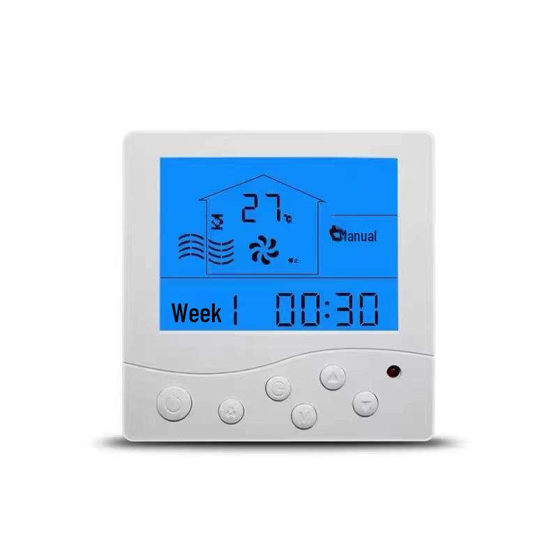 Pannello di Controllo Centrale Modbus RTU485 Termostato LCD per Fan Coil Aria Condizionata