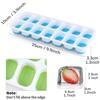 14 Grids Fruit Ice Maker With Removable Ice Cube Trays Reusable Silicone Ice Cube Mold Lids Kitchen Tools Freezer Summer Mould