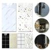 10Pcs Waterproof Marble Tiles Sticker PVC Self Adhesive Vinyl Wall Stickers Bathroom Kitchen Cupboard Backsplash Decor Decals