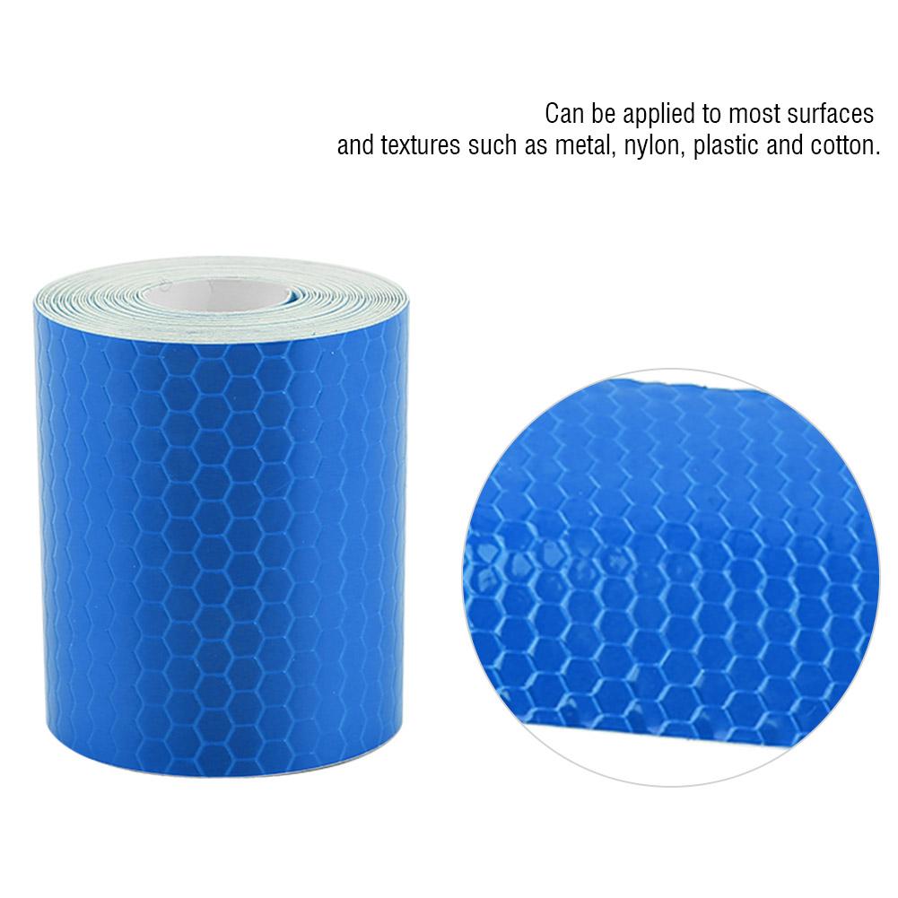 5cmx Adhesive Reflective Tape Roll Sticker For Trailers Cars Bikes Blue