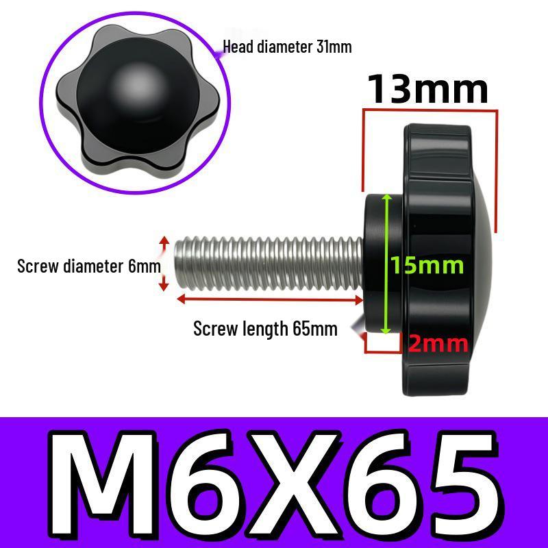 Adjustable Plum Blossom Plastic Head Star Handle Screw Bolt