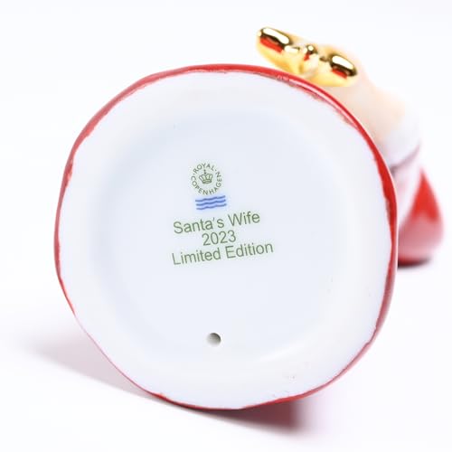 Royal Copenhagen Annual Figurine 2023 Limited Edition Santa's Wife Christmas Figurine 1252075 [Parallel Import]